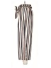 Stradivarius 100% Polyester Stripes Ivory Casual Pants Size M - photo 5