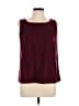 Amanda Smith 100% Polyester Burgundy Sleeveless Blouse Size 14 - photo 1
