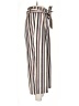 Stradivarius 100% Polyester Stripes Ivory Casual Pants Size M - photo 4