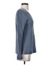 Pure Amici 100% Cashmere Blue Cashmere Pullover Sweater Size S - photo 4