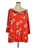 Falls Creek Orange 3/4 Sleeve Blouse Size 2X - photo 1