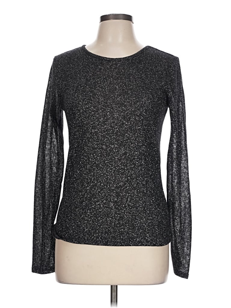 Pre-owned Express Long Sleeve T-shirt In Silver