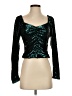 Express Teal Long Sleeve Top Size S - photo 1