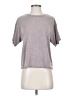 Thread & Supply Metallic Silver Short Sleeve Turtleneck Size S - photo 1