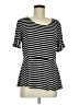 Chico's Black Short Sleeve Top Size Med (1) - photo 1