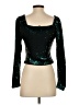 Express Teal Long Sleeve Top Size S - photo 2