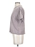 Thread & Supply Metallic Silver Short Sleeve Turtleneck Size S - photo 5