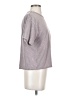 Thread & Supply Metallic Silver Short Sleeve Turtleneck Size S - photo 4