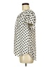 41Hawthorn 100% Polyester Polka Dots Ivory Short Sleeve Blouse Size M - photo 5
