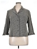 Miss Dorby Chevron-herringbone Gray Blazer Size 16 - photo 1