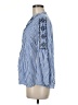 Ann Taylor LOFT 100% Rayon Blue Long Sleeve Blouse Size M (petite) - photo 5
