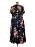 Talbots 100% Polyester Floral Blue Casual Dress Size 20 - photo 2