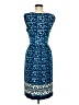 Max Studio Print Blue Casual Dress Size M - photo 2