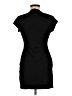 Aqua Solid Black Casual Dress Size M - photo 2