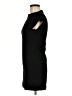 Aqua Solid Black Casual Dress Size M - photo 5
