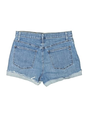 Madewell High-Rise Denim Shorts in Derby Wash: Button-Front Edition (view 2)