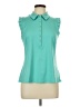 Sigrid Olsen Teal Short Sleeve Polo Size L - photo 1