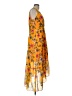 Eliza J 100% Polyester Print Orange Cocktail Dress Size 12 - photo 4