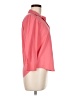 Lands' End Pink 3/4 Sleeve Button-Down Shirt Size 8 - photo 4