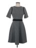 Ann Taylor Houndstooth Gray Casual Dress Size 4 (petite) - photo 1