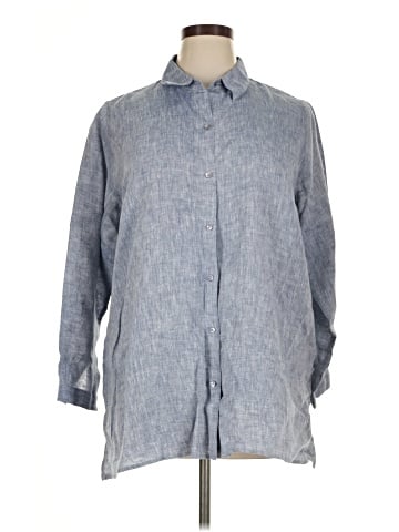 Eileen Fisher 3/4 Sleeve Button-Down Shirt (view 1)