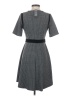 Ann Taylor Houndstooth Gray Casual Dress Size 4 (petite) - photo 2