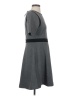 Ann Taylor Houndstooth Gray Casual Dress Size 4 (petite) - photo 4