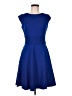 Eliza J Solid Blue Casual Dress Size 8 - photo 1