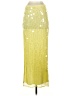 Shein 100% Polyester Polka Dots Yellow Formal Skirt Size XS - photo 2