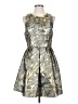 Astr Metallic Silver Cocktail Dress Size S (estimated) - photo 1
