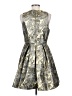 Astr Metallic Silver Cocktail Dress Size S (estimated) - photo 2