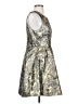 Astr Metallic Silver Cocktail Dress Size S (estimated) - photo 4