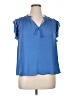 Current Air 100% Polyester Blue Sleeveless Blouse Size XL - photo 1