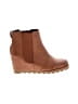 Jolimall Brown Ankle Boots Size 10 - photo 1