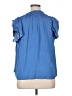 Current Air 100% Polyester Blue Sleeveless Blouse Size XL - photo 2