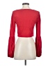 STAUD Solid Red 3/4 Sleeve Blouse Size S - photo 2
