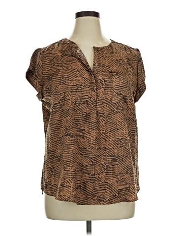 Liz Claiborne Short Sleeve Blouse (view 1)