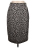 Talbots Animal Print Gray Casual Skirt Size S (estimated) - photo 1