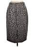 Talbots Animal Print Gray Casual Skirt Size S (estimated) - photo 2