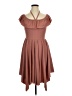 Lost Ink Solid Brown Casual Dress Size 1X - photo 1
