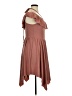 Lost Ink Solid Brown Casual Dress Size 1X - photo 4