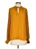 Maison d' Amelie 100% Polyester Gold Long Sleeve Blouse Size S - photo 1