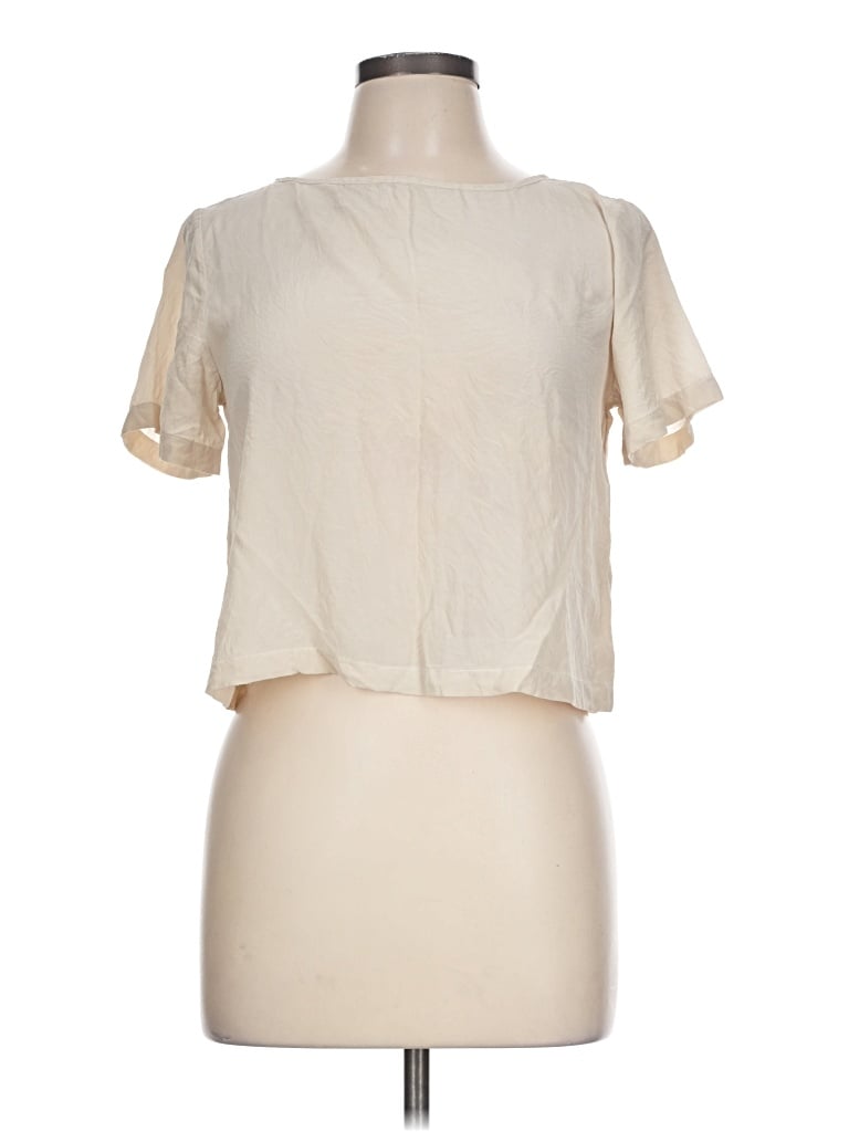 Pre-owned Keepsake Short Sleeve Blouse In Ivory