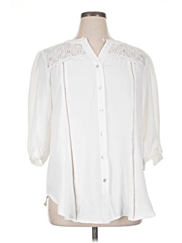Fig & Flower 3/4 Sleeve Blouse (view 1)