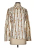 Tory Burch Print Ivory Long Sleeve Blouse Size 4 - photo 1