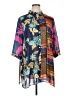 Rose + Olive 100% Polyester Blue 3/4 Sleeve Blouse Size 1X - photo 1