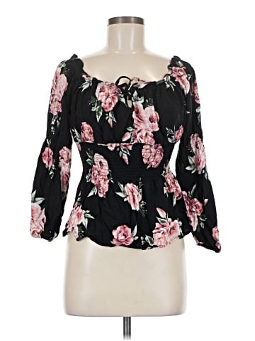 Almost Famous 3/4 Sleeve Blouse (view 1)