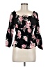 Almost Famous 100% Rayon Black 3/4 Sleeve Blouse Size M (estimated) - photo 1