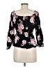 Almost Famous 100% Rayon Black 3/4 Sleeve Blouse Size M (estimated) - photo 2