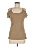 a.n.a. A New Approach Tan Short Sleeve Top Size Med Petite - photo 1